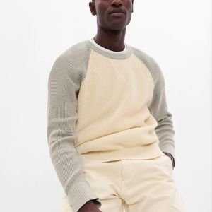 GAP Mens Textured Crew Neck Sweater Medium